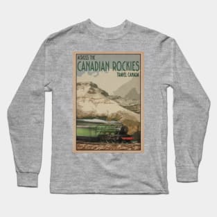 Retro Railway Travel Canada_03 Long Sleeve T-Shirt